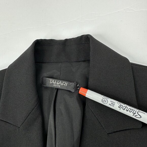 Tahari Women’s Black Quiet Luxury One Button Business Career‎ Blazer P/C36 - Picture 9 of 14